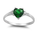 Huitan Mood Ring with Lovely Heart Design Brilliant CZ Prong Setting Silver Plated Best Christmas New Year Gift Rings for Women BEAUTY ABAYA BOUTIQUE