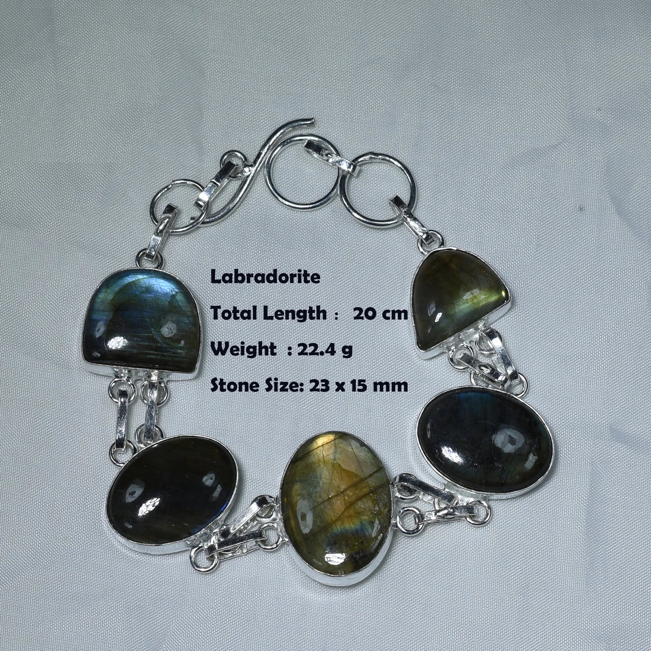 Genuine Labradorite Fuchsite Blue Topaz Sodalite Amber Amethyst Dalmatian  Bracelet Women Jewelry  gift BEAUTY ABAYA BOUTIQUE