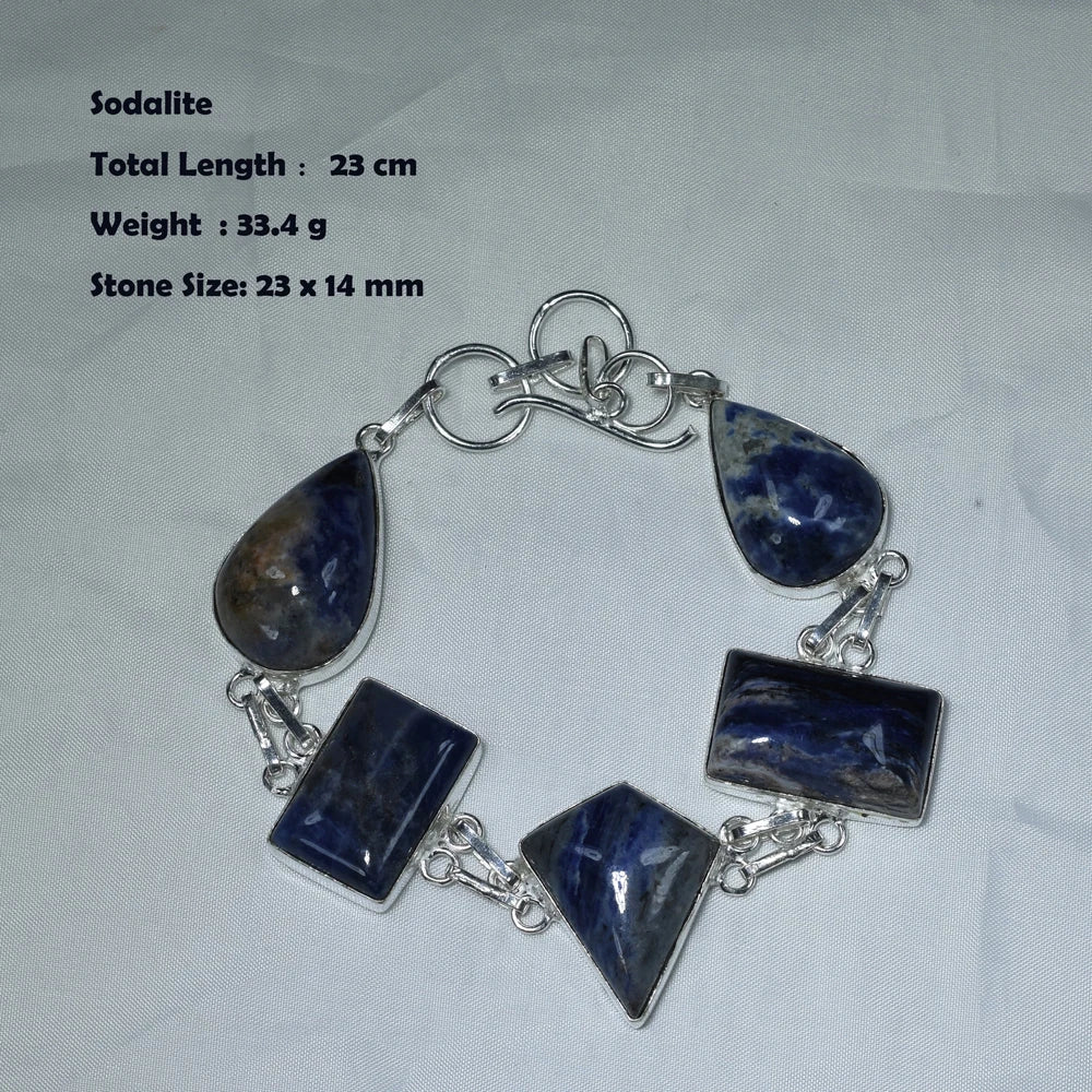 Genuine Labradorite Fuchsite Blue Topaz Sodalite Amber Amethyst Dalmatian  Bracelet Women Jewelry  gift BEAUTY ABAYA BOUTIQUE
